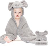 Babyhanddoek met capuchon, zachte en absorberende babyhanddoeken met capuchon, perfect douchecadeau met schattig berendesign