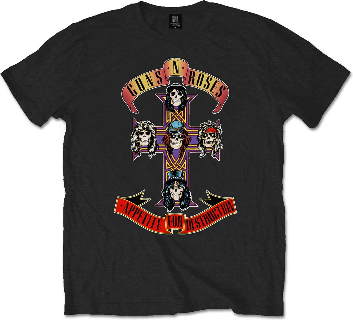 Guns N' Roses Shirt - Appetite for Destruction Logo 5XL