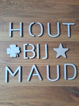 Zak houten letters - Hobbyletter - Knutselletters - Hout - per zak - Hout bij Maud