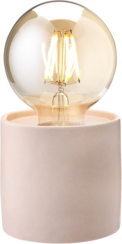 Lampe à batterie avec minuterie - Lampe de table - Incl. piles - Lampe LED - Rose