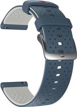 Bracelet de montre Polar 22 mm Silicone - Blauw/ Grijs - SM/L