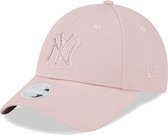 New Era 9fortyâ® Diamante Dames New York Yankees Cap 60292770 - Kleur Roze - Maat 1SIZE