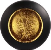 Marrakech Egg Holder Round - Zwart Goud - Windlicht- Lantaarn zwart - Windlicht - Ei kandelaar zwart - Windlicht metaal - Hangend & Staand - Lantaarn voor binnen & buiten - kaarsenhouder -