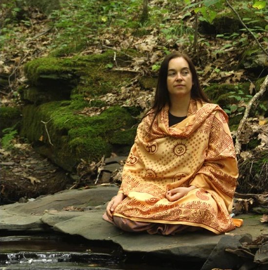 Meditatie omslagdoek met mantra Om, XL, 220 x 106 cm, perzik van Merkloos — afbeelding 4