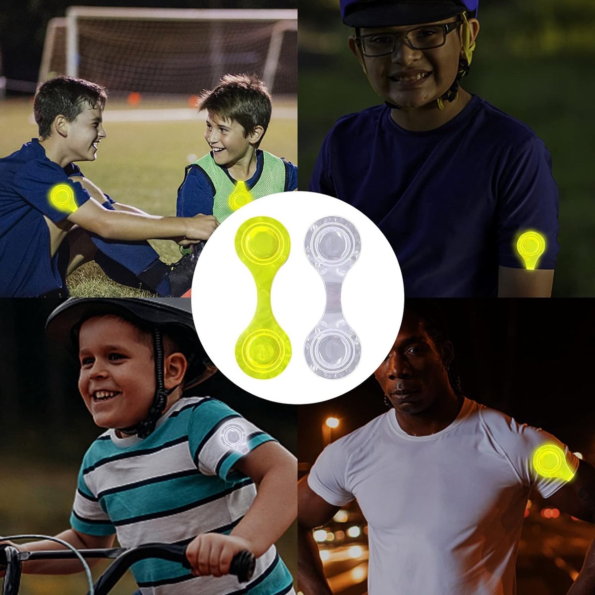 Poussette Running Lot De 5 Réflecteurs Magnétiques Pour Enfants U2013 Clips Reflechissant Sac A Dos