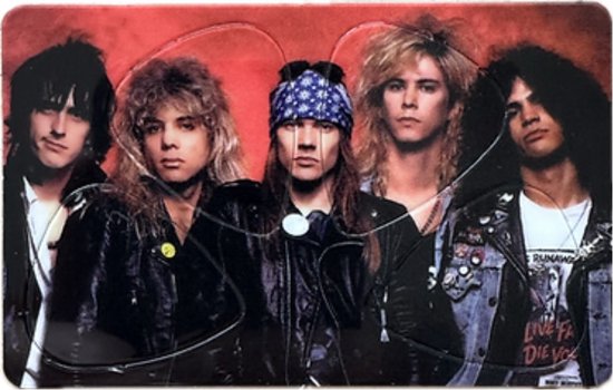 Guns 'N Roses - Plectrum - Pikcard met 4 plectrums