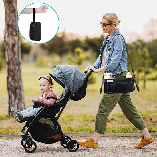HomeBerg Sac de rangement pour poussette - Appui-tête voiture - Sac organisateur