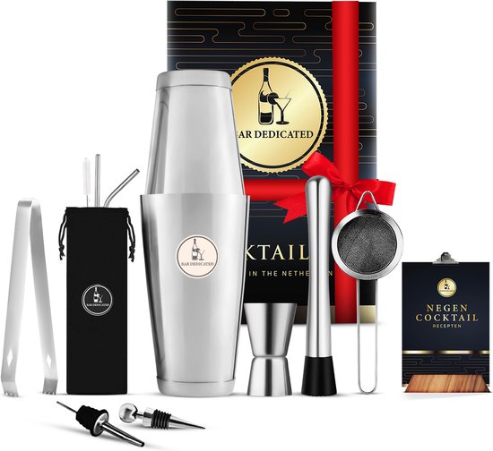 Bar Dedicated Cocktail shaker set Zilver