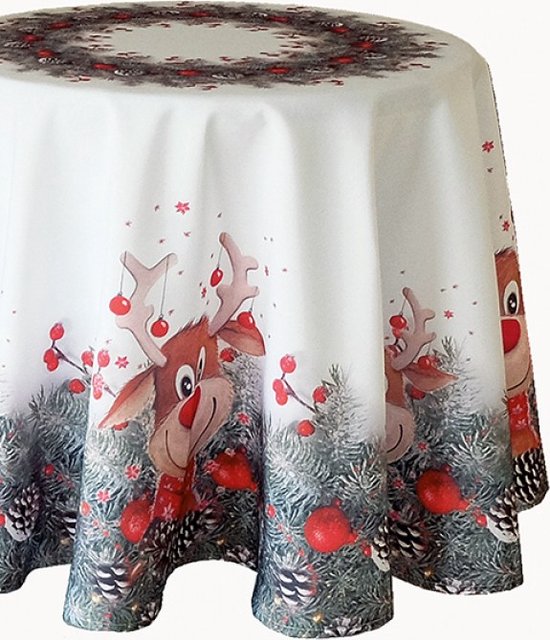 152 cm rond tafelkleed kerst tafelkleed kerst tafelkleed kerstman