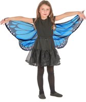 Vegaoo - Blauwe en zwarte vlindervleugels voor kinderen
