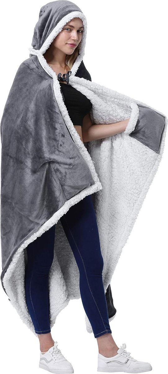 Xerolax Couverture à capuche - Pull chaud femme - Chandails femme
