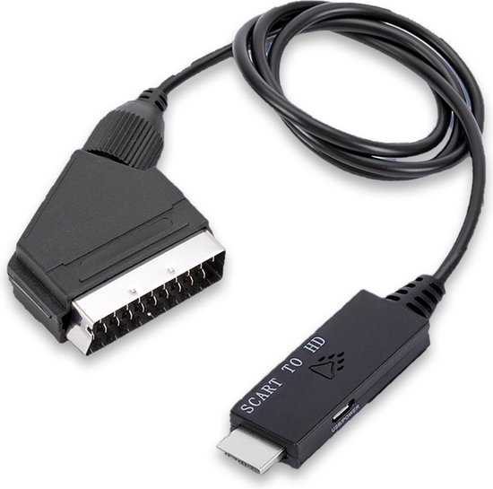 Video Converter Kabel - Scart naar HDMI - 720p/1080p@60Hz - 1.5 m - Zwart |  bol