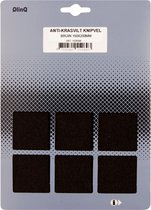 Qlinq Anti-krasvilt - 1x knipvel - bruin - 150 x 200 mm - rechthoek - zelfklevend - beschermvilt