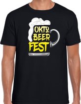 Bellatio Decorations Oktoberfest verkleed t-shirt heren - Oktobeerfest - Duitsland bierfeest - zwart L