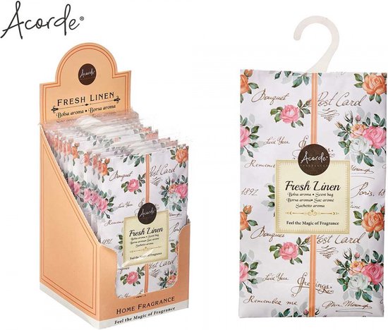 Acorde - Geurzakjes - Kledingkast - Luchtverfrisser - Toilet -Stofzuiger - Schone Kleren - 1 stuk