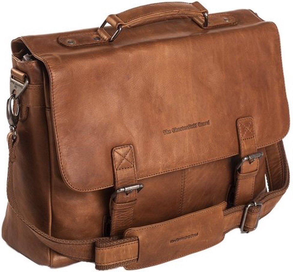 Leren Laptoptas Cognac Belfast - Cognac
