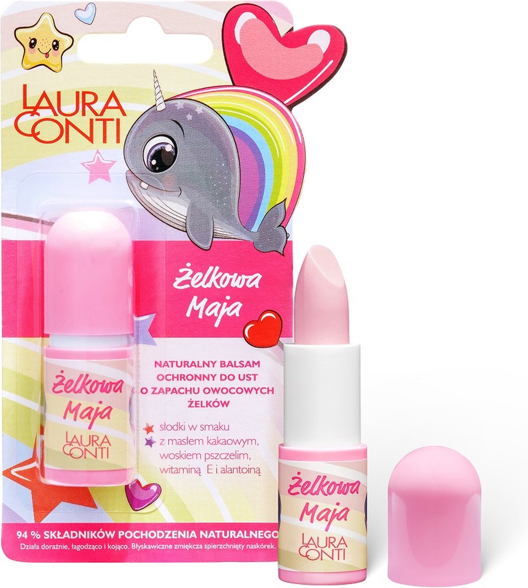 LAURA CONTI Jelly Maya beschermende lippenbalsem met fruitgelei geur 3.8g