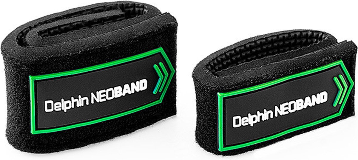 2 neopreen - hengelbinders - met klittenband - Delphin