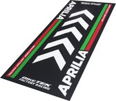 BikeTek Tapis de garage Aprilia - Moto - Tapis de protection - Logo Aprilia - Gadget moto