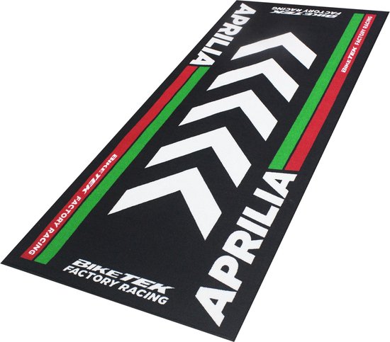 BikeTek Garagemat Aprilia - Motorfiets - Beschermende mat - Aprilia logo - Motor gadget