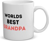 Akyol - worlds best grandpa koffiemok - theemok - Opa - de beste opa - verjaardag - verjaardagscadeau - cadeau - beste kinderen - cadeautje voor opa - opa artikelen - kado - geschenk - gift - 350 ML inhoud