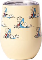 Quy Cup - 300ml Thermos Cup - Snoopy 2 (COPERTINA) - Double Walled - 24 uur koud, 12 uur heet, RVS (304)- Thermosmok- Drinkbeker-Thermobeker- Mok