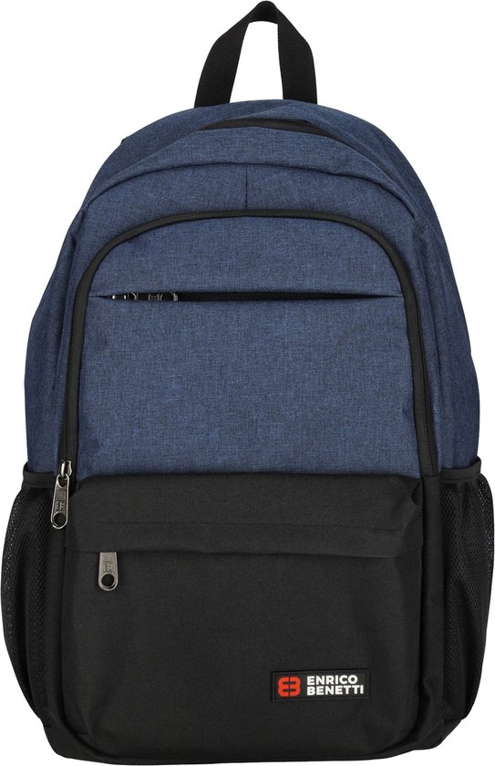 Enrico Benetti Hamburg Rugzak 15 inch laptop, 23L- 62144 - Donkerblauw