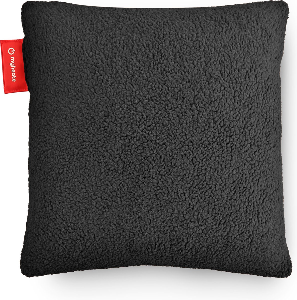 Myheate Warmtekussen Wol - Warmte Kussen Oplaadbaar - Elektrisch - Draadloos - Ingebouwde Batterij - Infrarood - Oplaadbaar - Voor Binnen en Buiten - Wol / Zwart - 45x45cm