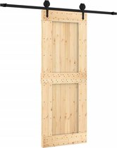 vidaXL-Schuifdeur-met-beslag-80x210-cm-massief-grenenhout