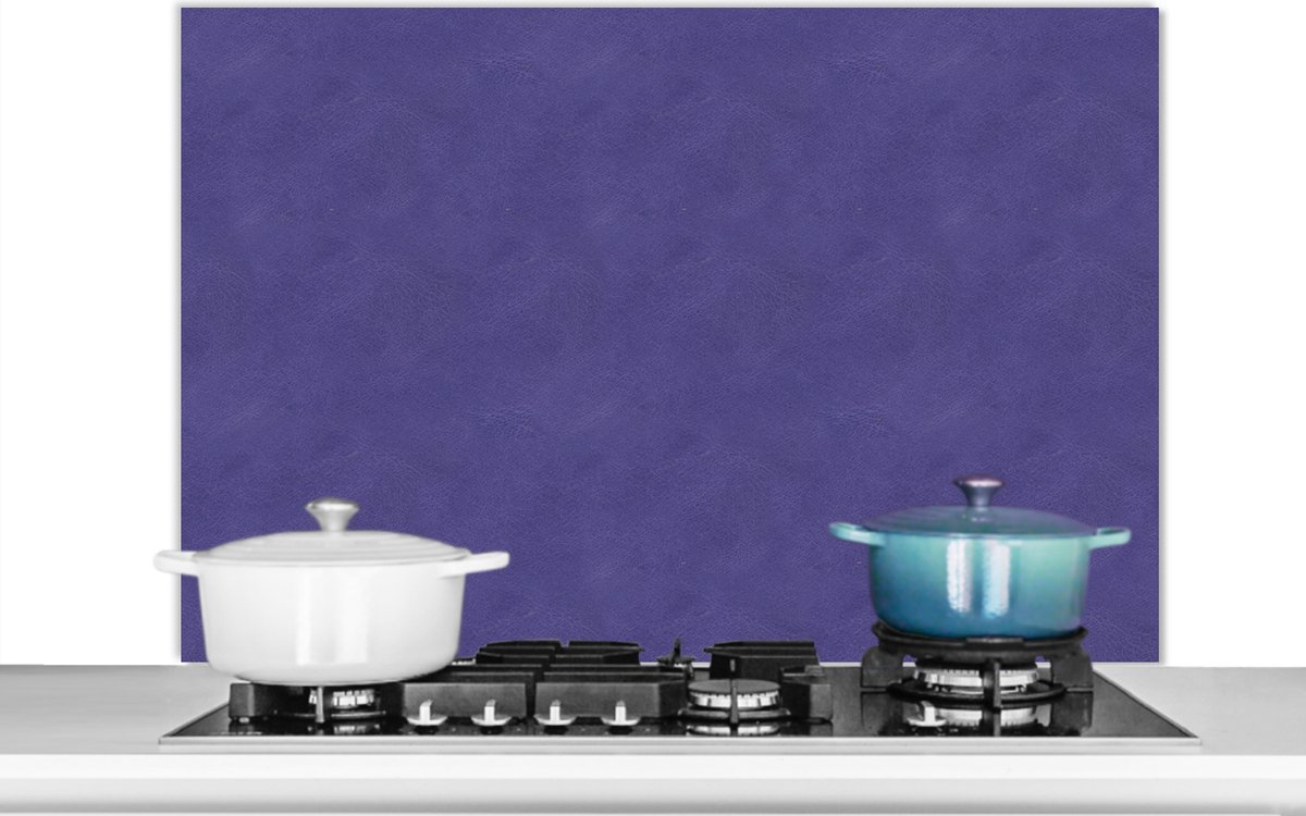 Spatscherm keuken - Achterwand - Leer - Paars - Structuur - Design - Keuken - 100x65 cm - Spatwand