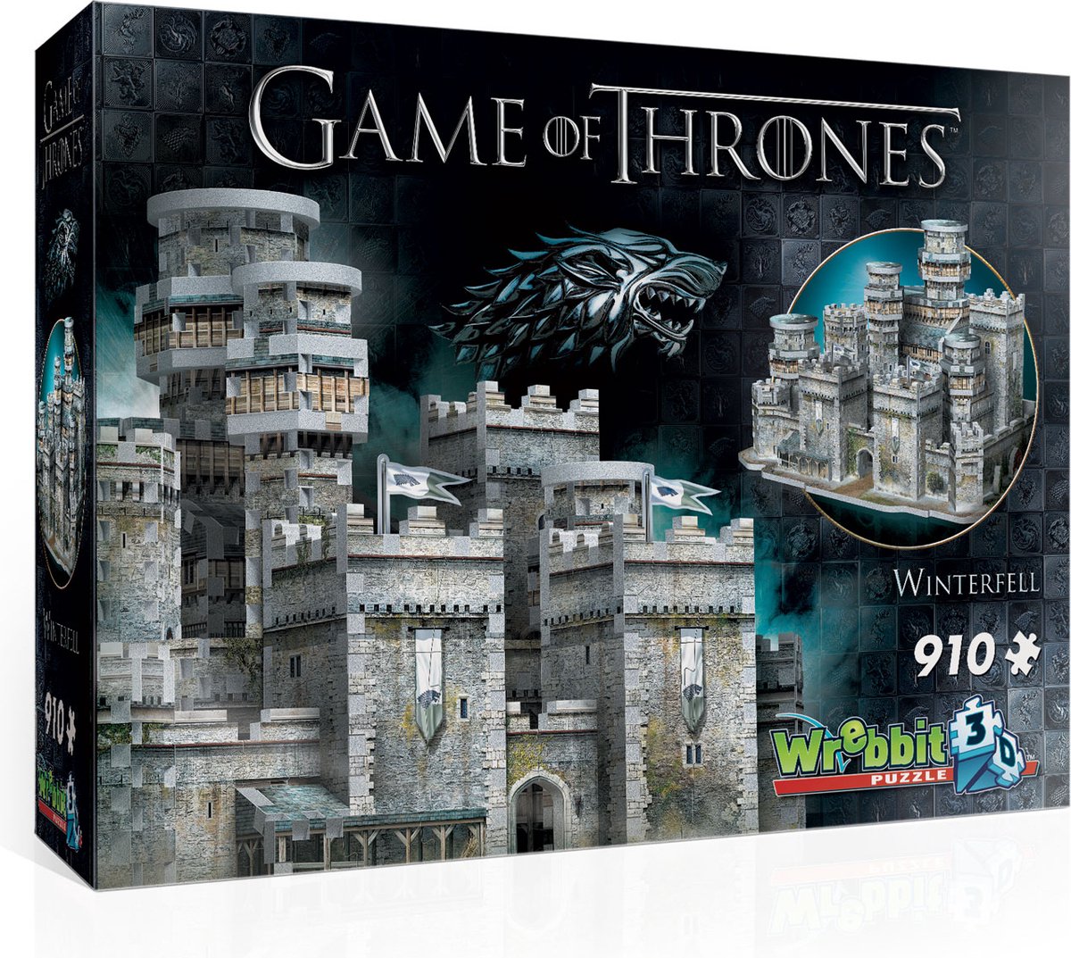 Wrebbit 3D Puzzle - Game of Thrones Winterfell (910 stukjes)
