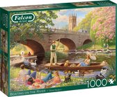 Falcon puzzel Boating on the River - Legpuzzel - 1000 stukjes