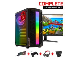 ScreenON - Gaming Set - P2 (GamePC + 27 Inch Monitor + Toetsenbord + Muis)