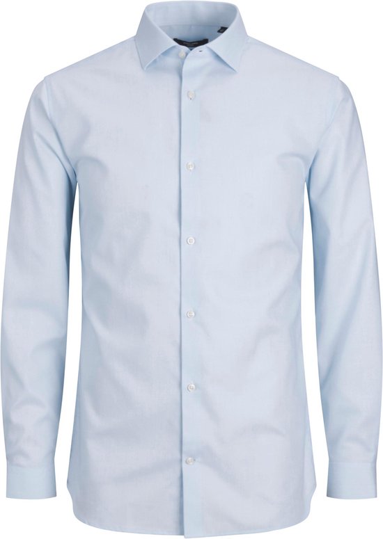Jack & Jones Overhemd Jprblaparker Shirt L/s Noos 12227385 Cashmere Blue Mannen Maat - XS
