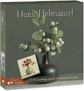 Art Revisited kerst kaartenset Henk Helmantel - Snow Berries + Hawthorn Berries 12 x 12 cm