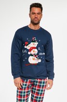 Cornette Katoenen Familie Pyjama Heren Volwassenen | Lange Mouw Lange Broek | Kerst Winter Matching Gezin Pyama | Snowman 115/236 S