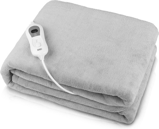 Sanbo elektrische deken – 120×160 cm – wasmachinebestendig – 3 standen