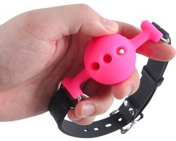 Banoch - ballgag siliconen small - roze Ø 3,5 cm - bdsm