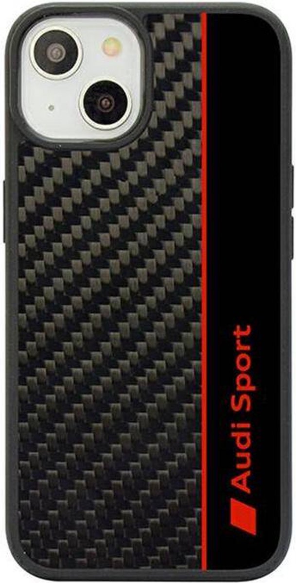 Audi Sport Carbon Fiber Back Case - Geschikt voor Apple iPhone 14 (6.1