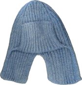 Bonnet tricoté pour femme avec cache-oreilles en partie en laine