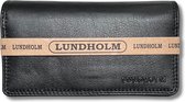 Lundholm portemonnee dames overslag RFID - Leren portefeuille dames met anti-skim bescherming - vrouwen cadeautjes cadeau voor vriendin overslagportemonnee dames | RFID Safe - Zwart