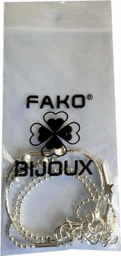 Fako Bijoux® - Enkelbandje - Enkelsieraad - Sterretjes - Verzilverd - Fako Bijoux®