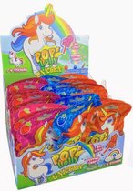 Unicorn lolly pop met stickers - traktatie - unicorn - trakteren - lolly - stickers - meisjestraktatie