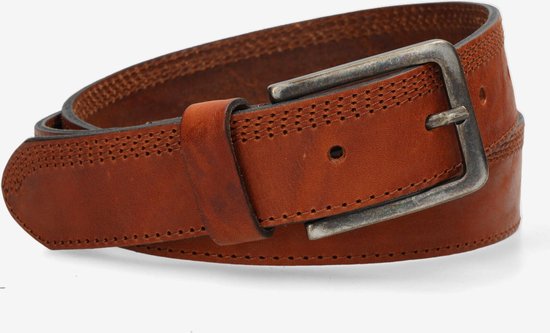 Mexx Stitched Trough Belt Brown - Mannen