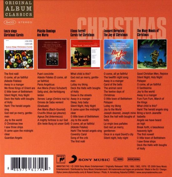 Carols for Christmas Original Album Classics [5CD]