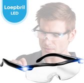 FOXLY® Vergrootglas Bril met Ledverlichting - Loepbril - Vergrootbril - Zwart