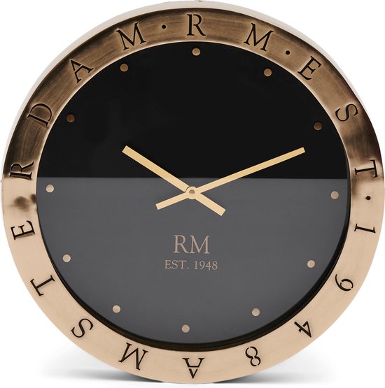 Riviera Maison Horloge Murale moderne - Horloge RM L'Hirondelle - Or