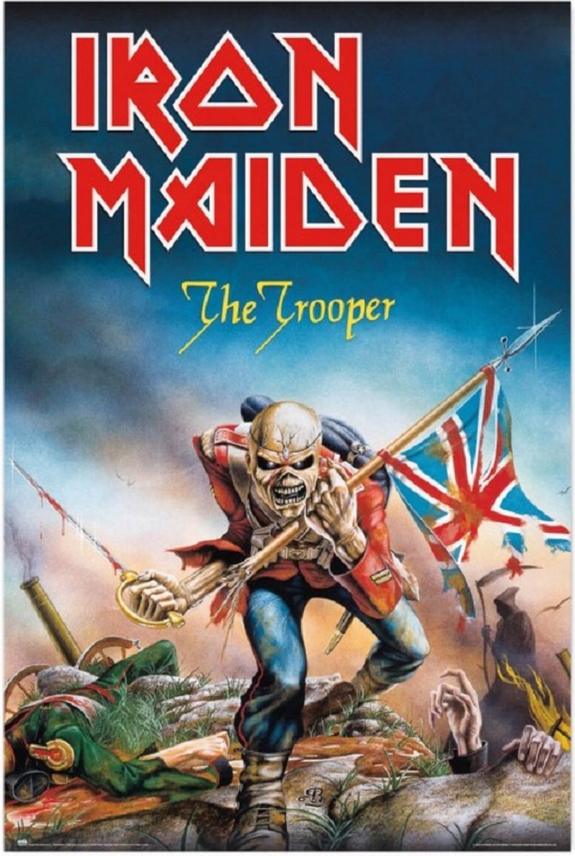 Posterpoint Iron Maiden poster - Trooper - Metalband - 61 x 91.5 cm Multi