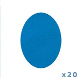 tinsulin - ovalen pleister voor Guardian link - blauw - set van 20 stuks