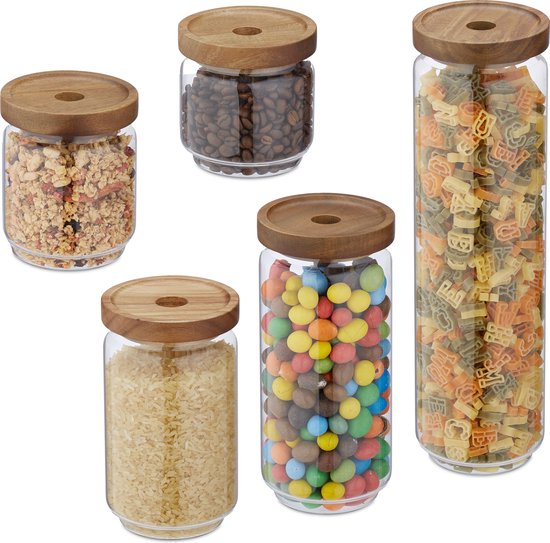 Voorraadbus PODIUM, set van 5 stuks, met standaard, blauw, Joseph Joseph 🔵 60,59